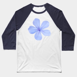 Blue Flower Photo Baseball T-Shirt